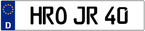 Trailer License Plate